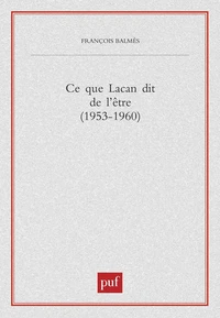 Ce que Lacan dit de l'être