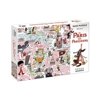 Colas Gutman et Marc Boutavant - Chien Pourri - Le Paris des Parichiens - Maxi Puzzle 200 pièces avec un poster modèle inclus.