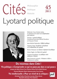 Michel Prigent - Cités N° 45/2011 : Lyotard politique.