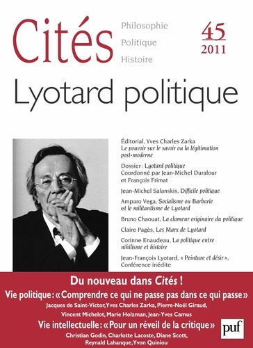 Michel Prigent - Cités N° 45/2011 : Lyotard politique.