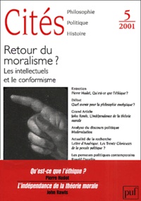  Collectif - Cités N° 5 / 2001 : Le retour du moralisme.