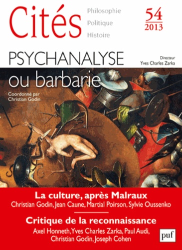 Cités N° 54/2013 Psychanalyse ou barbarie