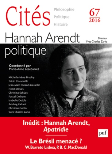 Cités N° 67/2016 Hannah Arendt politique