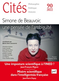 Marie-Anne Lescourret - Cités N° 90/2022 : Simone de Beauvoir, une pensée de l'ambiguïté.