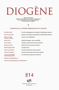 Naissance de la pensée symbolique et du langage