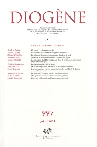 Yutaka Tanaka et Hisakazu Inagaki - Diogène N° 227, Juillet 2009 : La philosophie au Japon.