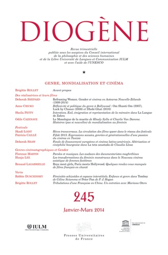 Brigitte Rollet - Diogène N° 245, Janvier-mars 2014 : Genre, mondialisation et cinéma.