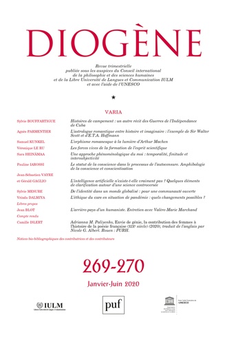  Gallimard - Diogène N° 269-270, 2020 : .