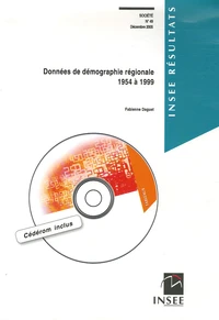 Données de démographie régionale 1954-1999