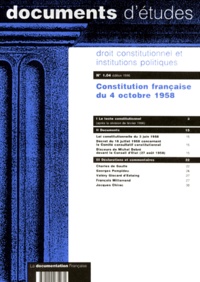 DROIT CONSTITUTIONNEL ET INSTITUTIONS POLITIQUES NUMERO 1.04 1996 : CONSTITUTION FRANCAISE DU 4 OCTOBRE 1958.pdf