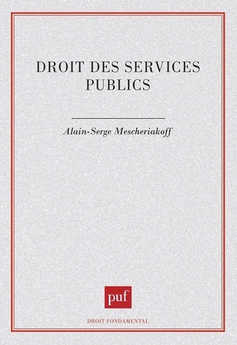 Droit des services publics 2e édition