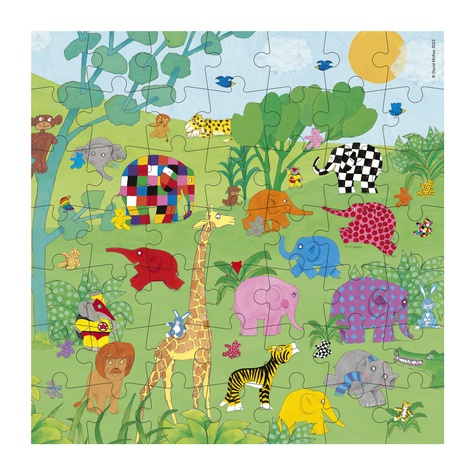 Elmer tout en couleurs. 4 Puzzles évolutifs