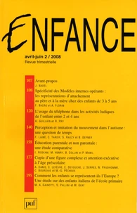 Enfance N° 2/2008, avril-juin, volume 60