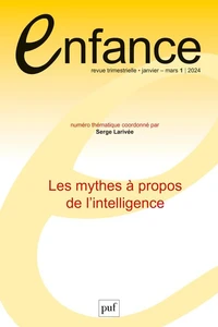 Enfance Tome 76 N°1, 2024