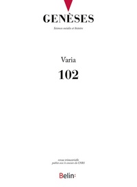  CNRS - Genèses N° 102 : Varia.
