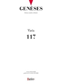 Manuel Schotté et Benoît Trépied - Genèses N° 117, décembre 201 : Varia.