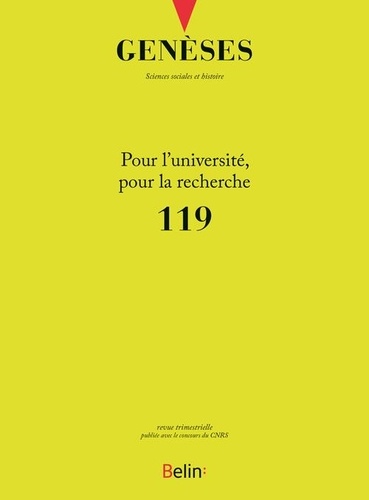  CNRS - Genèses N° 119 : Pour l'université, pour la recherche.