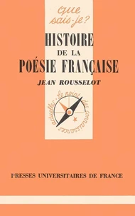 HISTOIRE DE LA POESIE FRANCAISE. Des origines à 1940, 4ème édition
