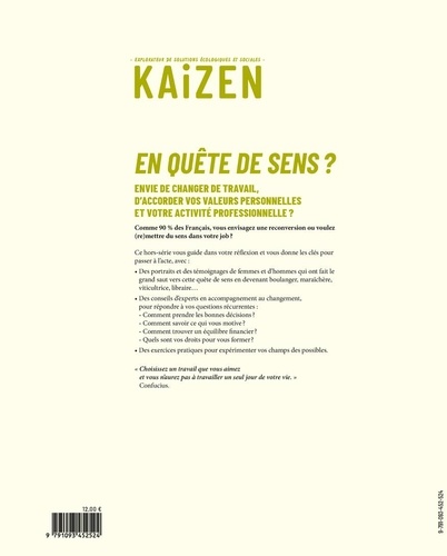 Kaizen Hors-série En quête de sens ?. Trouver un travail, une activité qui correspond à vos valeurs