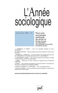 Pour une sociologie politique du droit