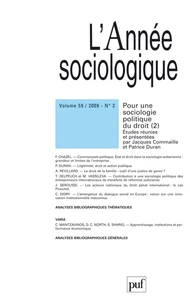 Pour une sociologie politique du droit