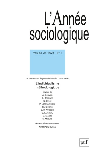 L'Année sociologique Volume 70 N°1/2020 L'individualisme méthodologique