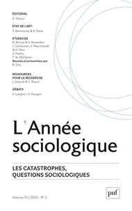 L'Année sociologique Volume 75 N° 2/2025