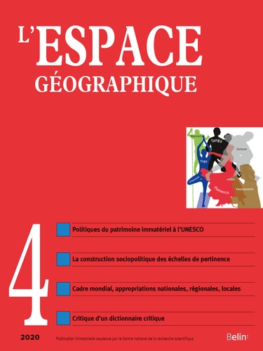  Belin - L'espace géographique N° 4/2020 : .