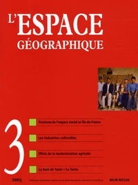 L'espace géographique Tome 34 N° 3, 2005