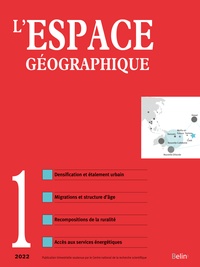 Eric Denis - L'espace géographique Tome 51 N° 1, janvier-mars 2022 : .