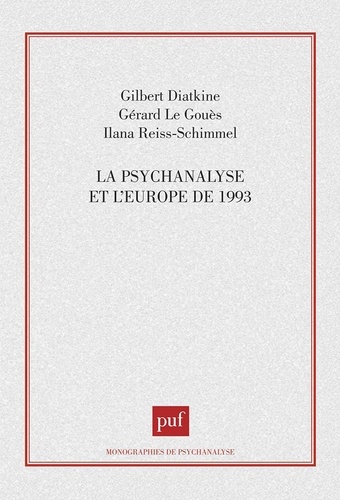 La psychanalyse et l'Europe de 1993