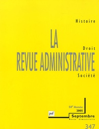 François Monnier - La Revue administrative N° 347, Septembre 20 : .