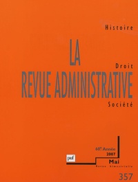 François Monnier - La Revue administrative N° 357, Mai 2007 : .