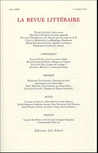 La Revue littéraire N° 13, avril 2005