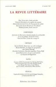 La Revue littéraire N° 16, juillet-août 2005