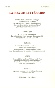 La Revue littéraire N° 24, mars 2006