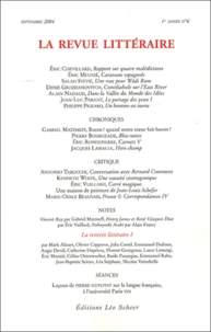La Revue littéraire N° 6, septembre 2004