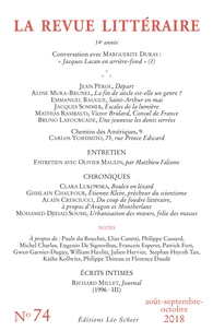 La Revue littéraire N° 74, août-septembre-octobre 2018