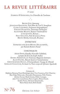 La Revue littéraire N° 76, janvier-février 2019
