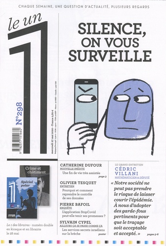 Julien Bisson - Le 1 Hebdo N° 298, mercredi 27 mai 2020 : Silence, on vous surveille.