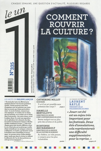 Julien Bisson - Le 1 Hebdo N° 335, mercredi 24 février 2021 : Comment rouvrir la culture ?.