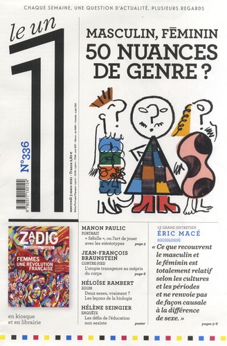 Julien Bisson et Eric Fottorino - Le 1 Hebdo N° 336, Mercredi 3 mars 2021 : Masculin, féminin, 50 nuances de genre ?.