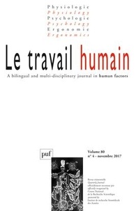 PUF - Le travail humain N° 4/volume 80 : .