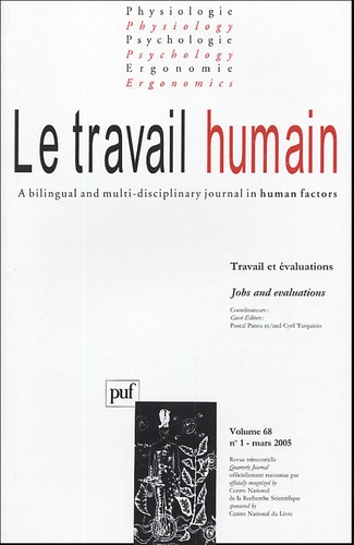  Collectif - Le travail humain Volume 68 N° 1, Mars : Travail et évaluations.