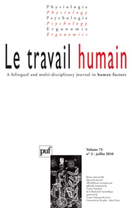 Jean-Marie Cellier - Le travail humain Volume 73 N° 3, Juil : .
