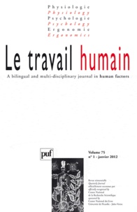  PUF - Le travail humain Volume 75 N° 1, Janv : .