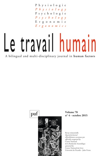 Frédéric Mériot - Le travail humain Volume 78 N° 4, Octobre 2015 : .