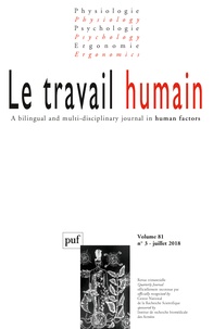  Collectif - Le travail humain Volume 81 N°3, septembre 2018 : .
