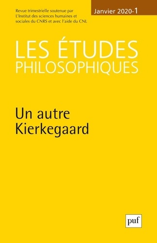 Les études philosophiques N° 1, janvier 2020 Kierkegaard