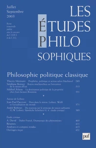 Philosophie politique classique